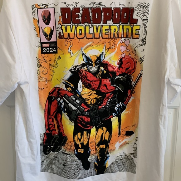 Deadpool Wolverine Marvel Studios T-shirt - Picture 4 of 5